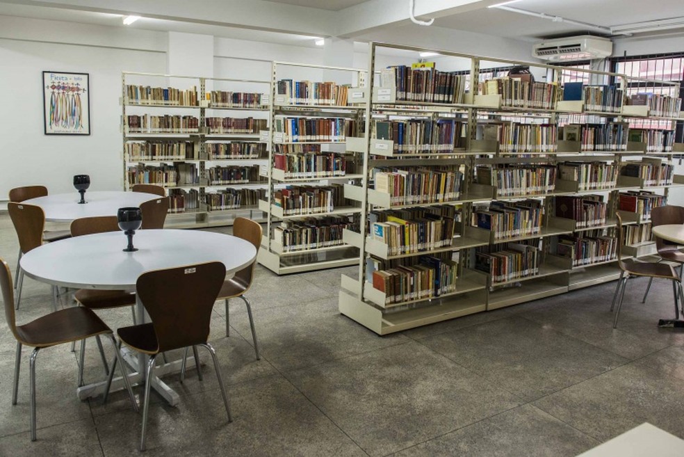  Biblioteca Municipal Adelpho Poli Monjardim, em Vitória — Foto: Divulgação