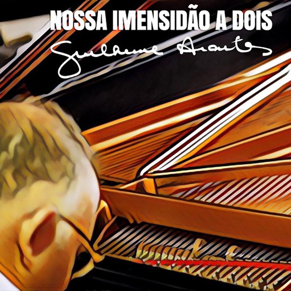 Capa do single com a versão de 2018 da balada 'Nossa imensidão a dois', de Guilherme Arantes — Foto: Reprodução