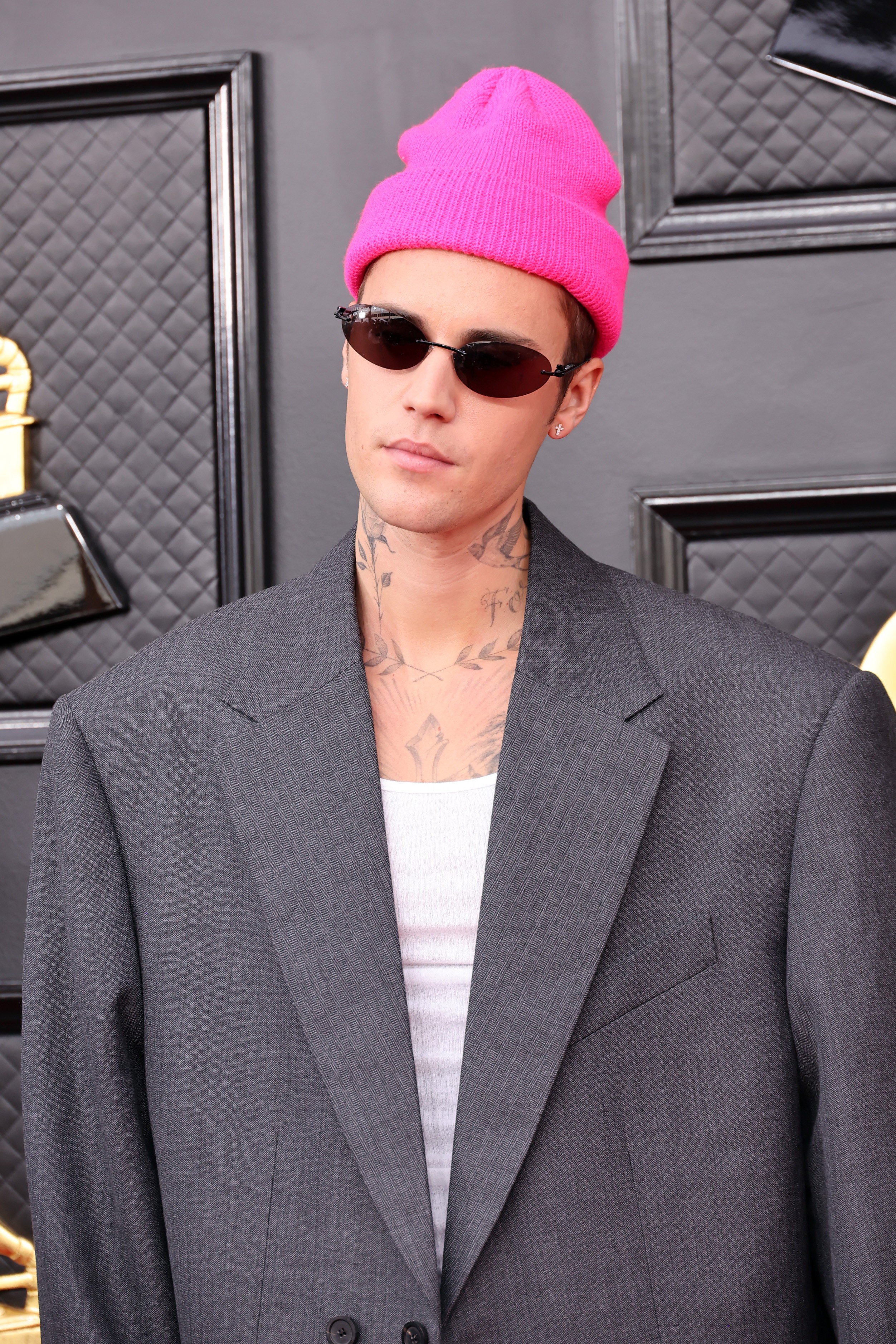 LAS VEGAS, NEVADA - APRIL 03: Justin Bieber attends the 64th Annual GRAMMY Awards at MGM Grand Garden Arena on April 03, 2022 in Las Vegas, Nevada. (Photo by Amy Sussman/Getty Images) (Foto: Getty Images)