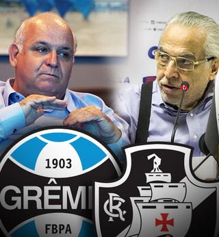 Grêmio e Vasco duelam na Arena com rivalidade à parte entre os presidentes
