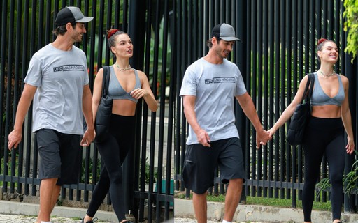 Isis Valverde e André Resende passeiam de mãos dadas ao sair da academia - Quem Acontece