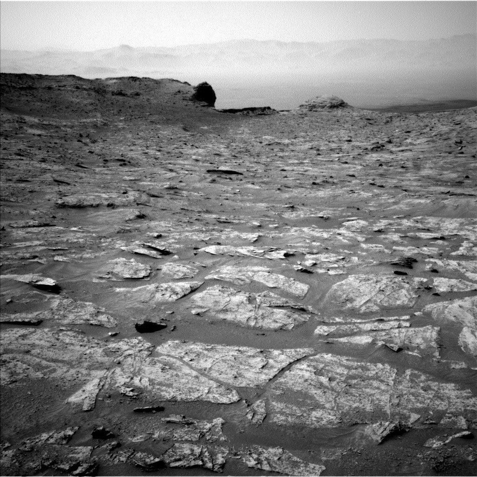Área em Marte é semelhante ao Monte Roraima. — Foto: NASA/JPL-Caltech/MSSS 