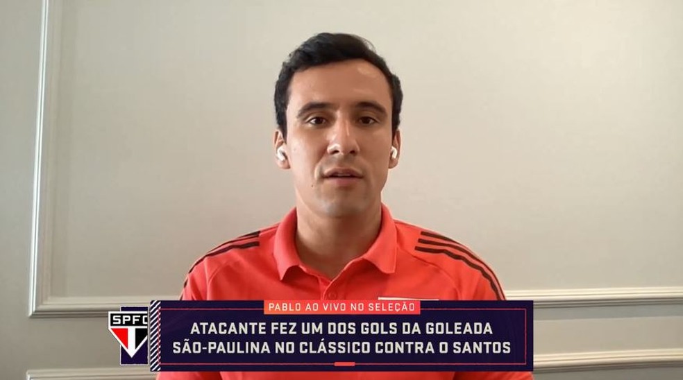 Pablo comemora boa fase e diz que Crespo marcou sua infância, confira entrevista