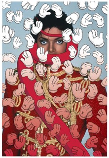 Retrato de Michael Jackson por KAWS (Foto: Divulgação)