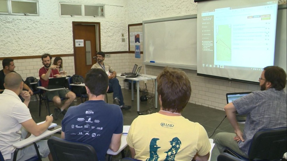 Encontro de pesquisadores em Vila Velha — Foto: Reprodução/TV Gazeta