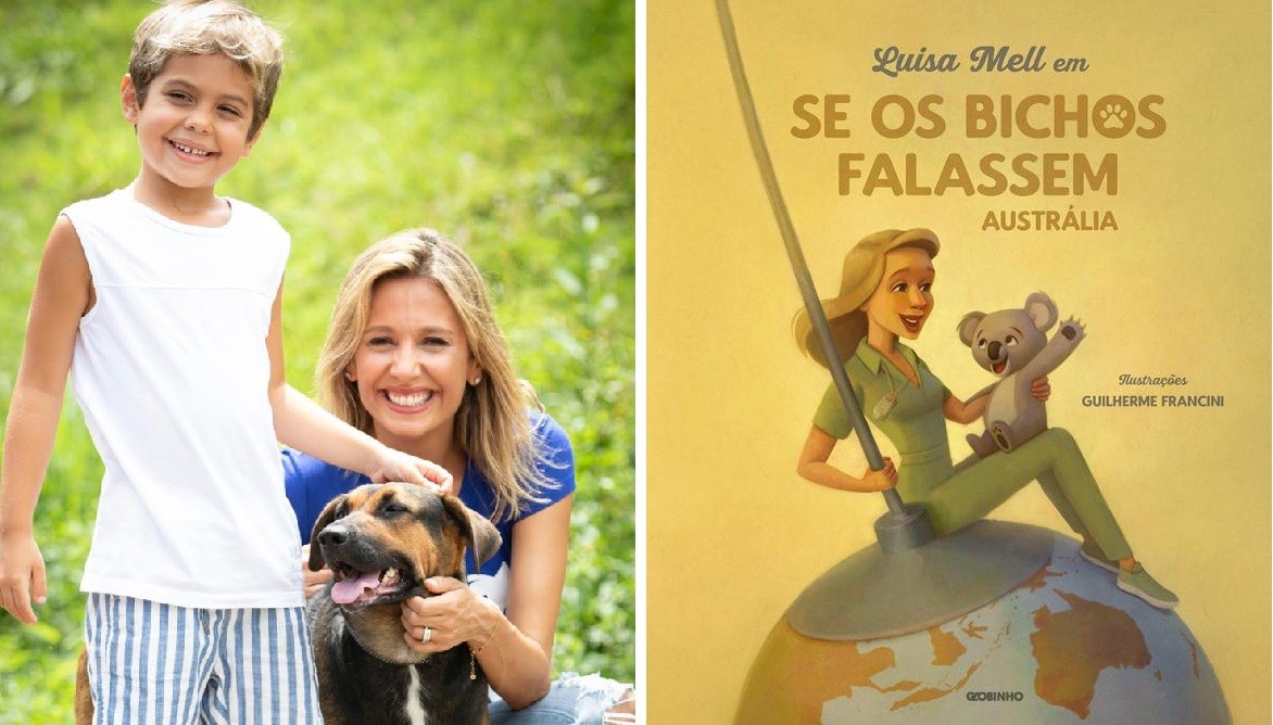 Luisa Mell lança livros infantis com filho, Enzo, como personagem. Primeiro título da série chama Se os bichos falassem: Austrália (Foto: Divulgação)