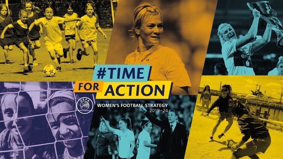 Time for Action, a nova campanha da UEFA pela igualdade de gênero no futebol (Foto: Divulgação)