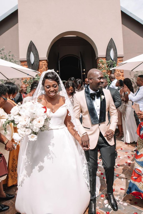 Hector Mkansi e Nonhlanhla Soldaat no casamento  (Foto: Austin Malema)