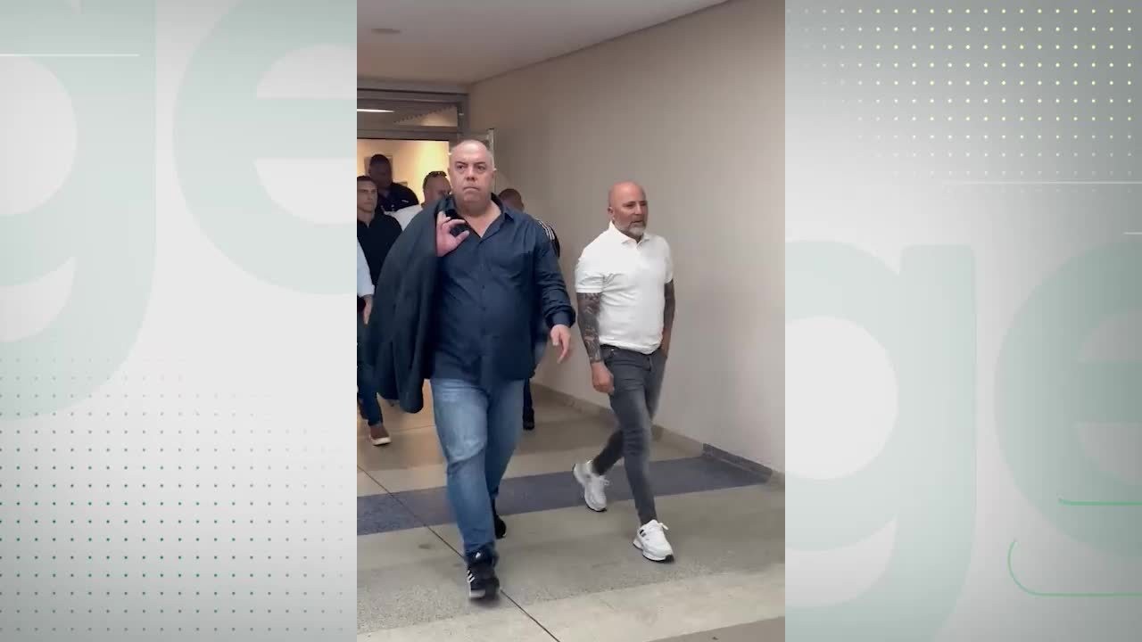 Jorge Sampaoli chega ao Maracanã para assistir a Flamengo x Coritiba
