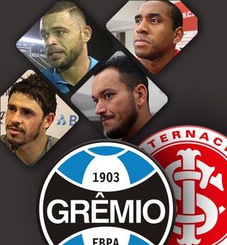 Quarteto vira-casaca do Gre-Nal ainda busca destaque e brilho em clássicos