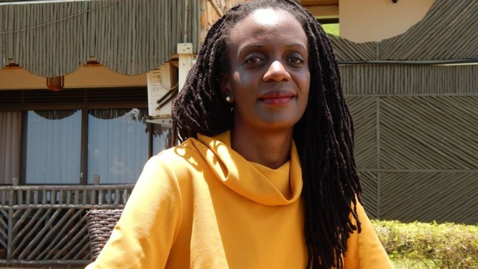 Catherine Nakalembe ganhou o prêmio Africa Food Prize deste ano por trabalho pioneiro usando imagens de satélite — Foto: BBC