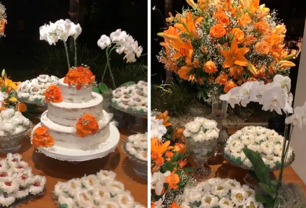Decoração da festa de noivado de Bárbara Evans (Foto: Reprodução/Instagram)