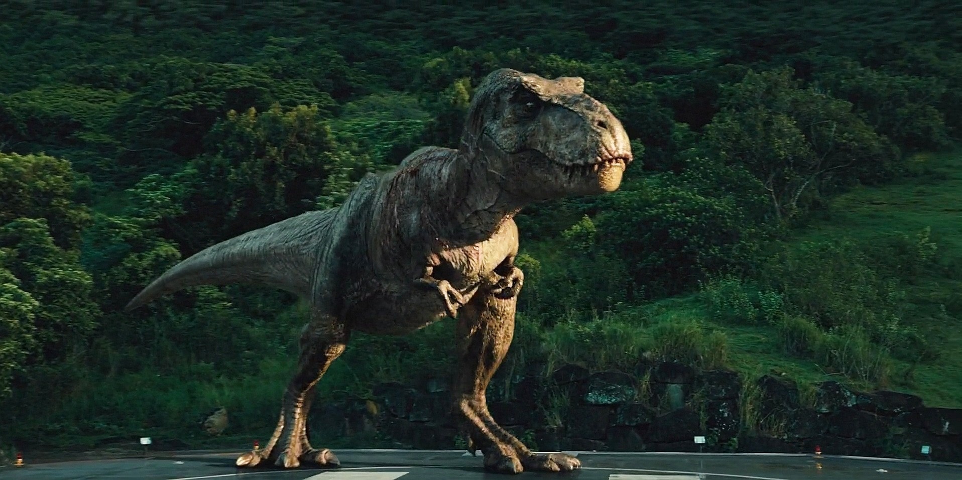 Tiranossauro em 'Jurassic World' (Foto: Divulgação)