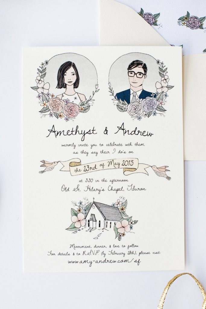 Convite de casamento: 16 ideais criativas (Foto: reprodução / Pinterest)