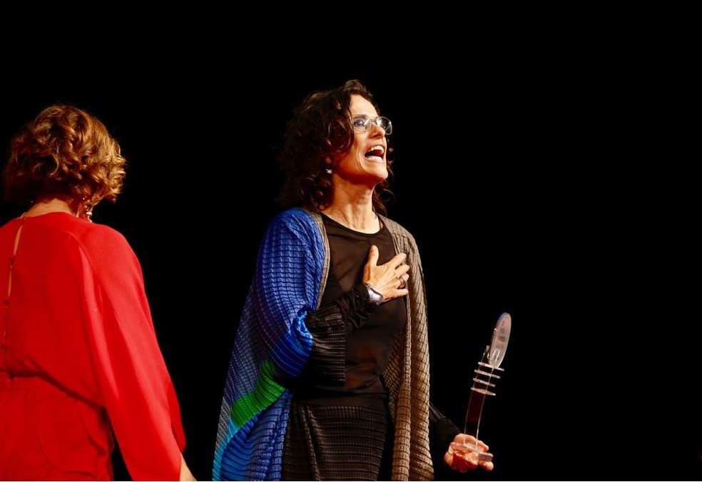 Zélia Duncan: melhor cantora na categoria MPB. (Foto: Marcos Serra Lima/G1)