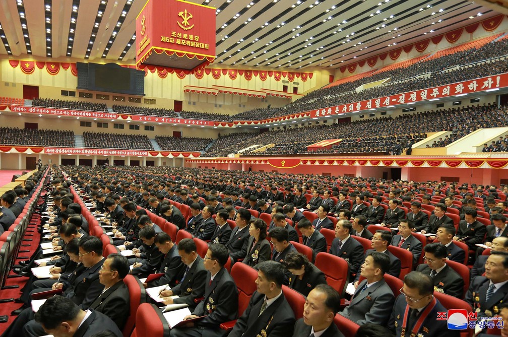 Conferência dos presidentes do Partido dos Trabalhadores da Coreia do Norte (Foto: Reuters/KCNA)