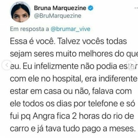 Bruna Marquezine discute com internauta no Twitter (Foto: Reprodução)