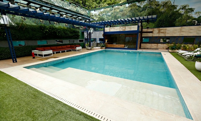 casa BBB piscina (Foto: Raphael Dias/Gshow)