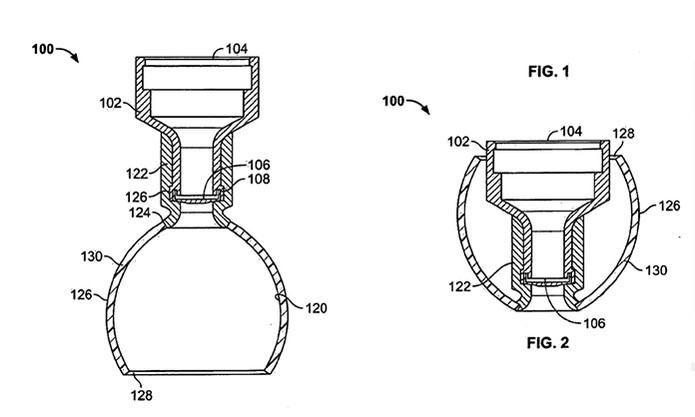 Modelo de fone de ouvido com patente registrada pela Apple (Foto: Divulgação/USA Patent)