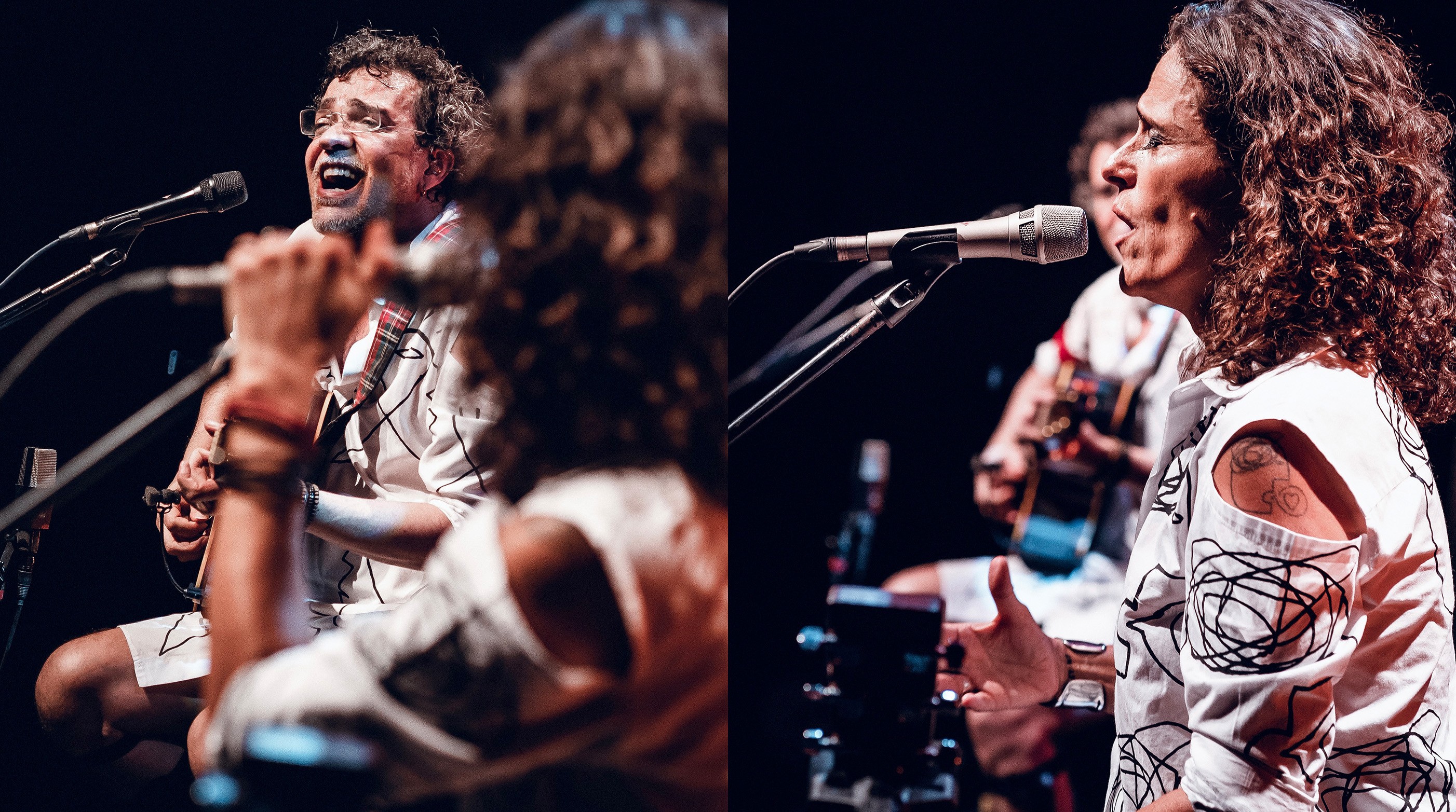 Paulinho Moska e Zélia Duncan se irmanam para cantar a 'delícia dos desejos' na enérgica pegada folk do show 'Um par ímpar' 