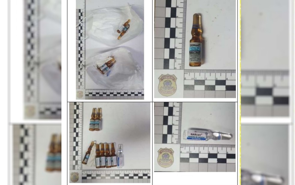Polícia Federal apreende analgésicos com estudante de medicina preso suspeito de furtos no Hospital das Clínicas de Goiânia, Goiás — Foto: Reprodução/Polícia Federal