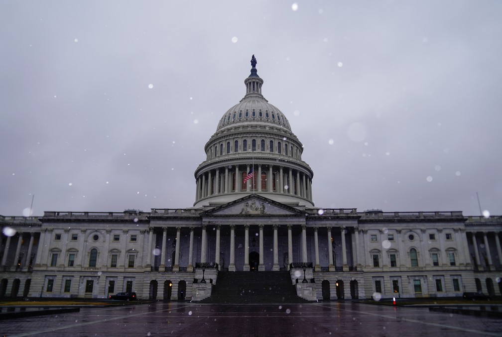 Fachada do Capitólio dos EUA, sede do Congresso americano, em 11 de fevereiro de 2021 — Foto: Erin Scott/Reuters