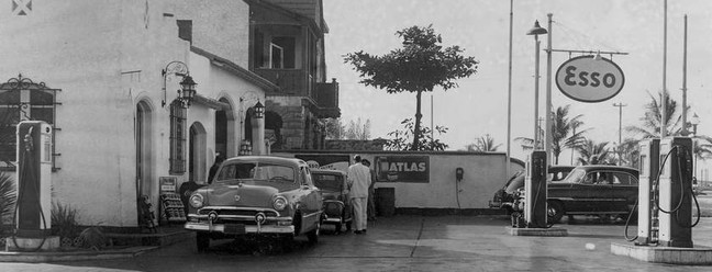 Posto de gasolina na esquina de Vieira Souto com Jardim de Alah por onde teria passado Afrânio antes de ser assassinado — Foto: Arquivo
