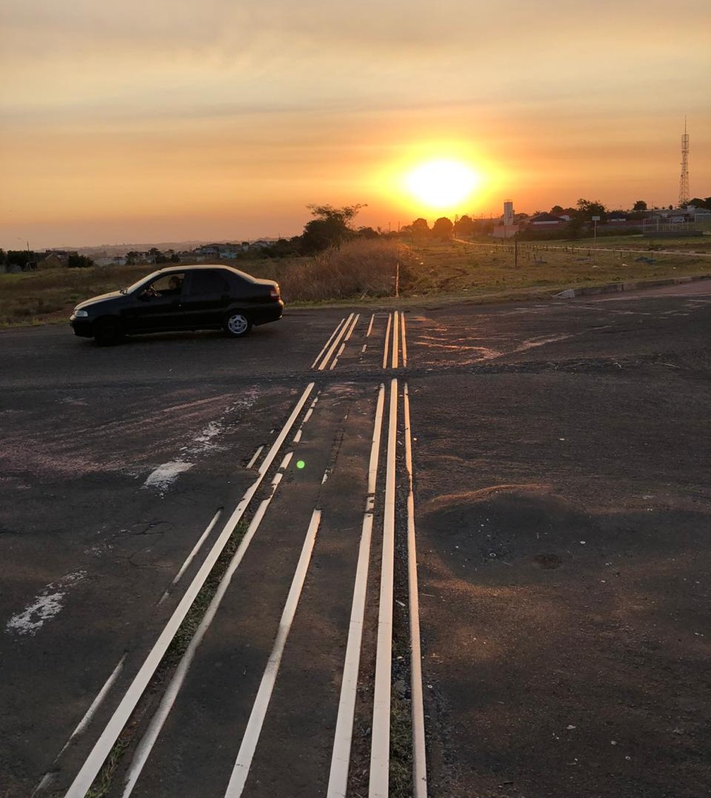 Trecho da ferrovia que corta Presidente Prudente não aparece no plano de investimentos — Foto: Luís Augusto Pires Batista/TV Fronteira