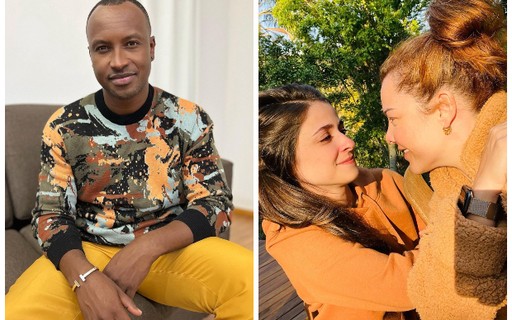 Thiaguinho parabeniza Fernanda Souza e Eduarda Porto por namoro: "Eu amo vocês"