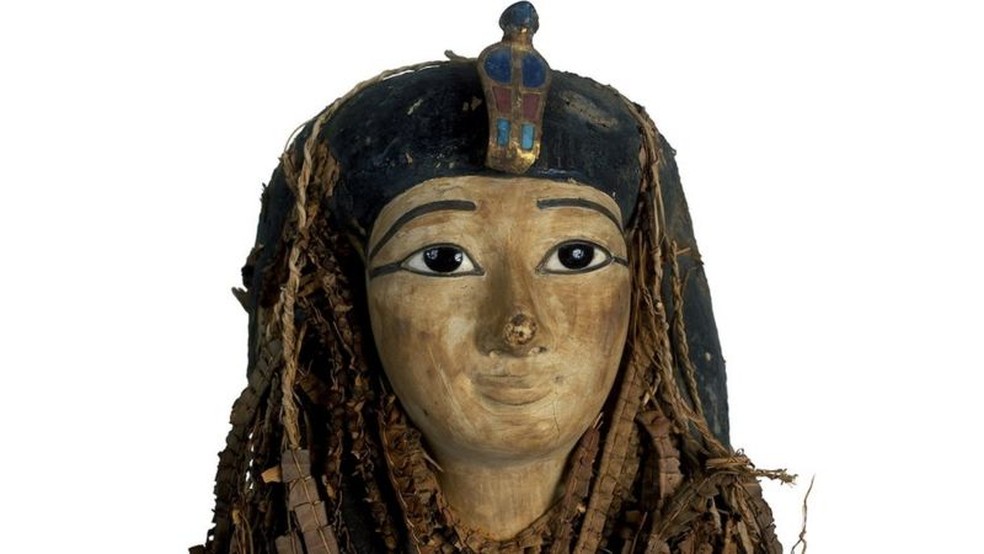 A múmia de Amenhotep 1 foi enterrada duas vezes por sacerdotes da 21ª Dinastia — Foto: PA MEDIA