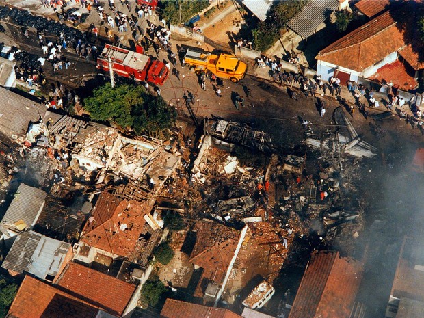 Acidente com Fokker 100 da TAM completa 20 anos nesta segunda (Foto: Silvio Ribeiro/Arquivo Estadão Conteúdo – 31/10/1996)