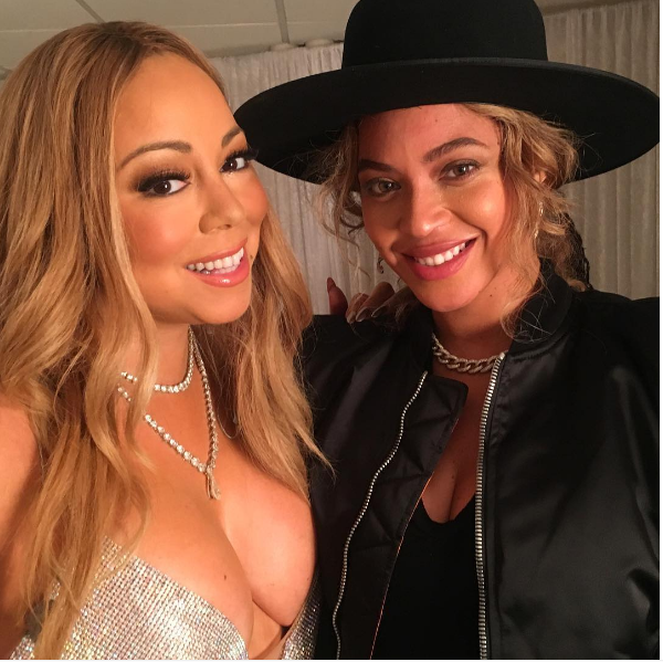 As cantora Mariah Carey e Beyoncé (Foto: Instagram)