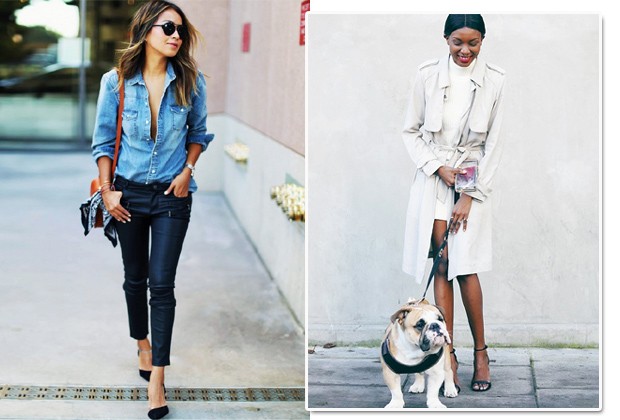 Jeans, couro, scarpin, blazer, trendh coat... Você só precisa de algumas peças-chave (Foto: Reprodução Instagram)