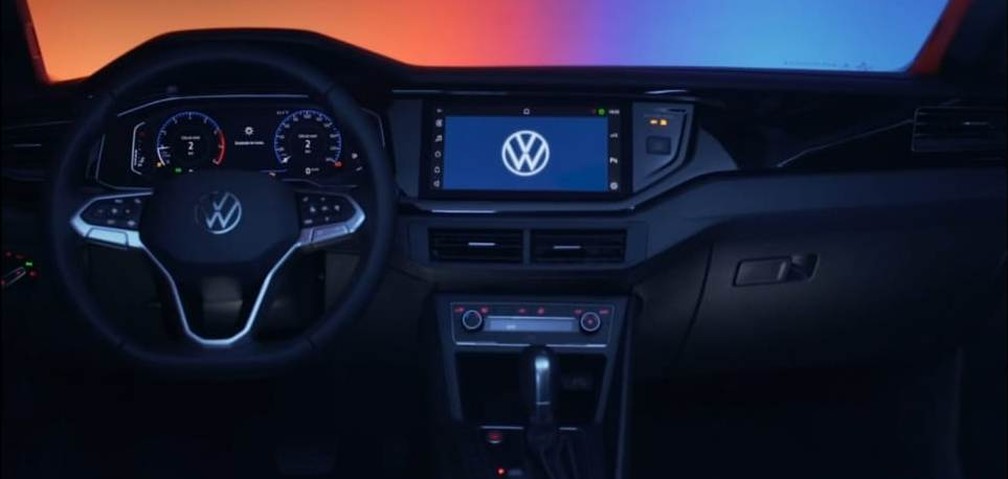Painel do novo Volkswagen Nivus — Foto: Reprodução/Volkswagen