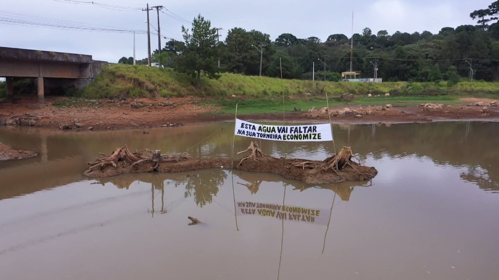 Sanepar alerta para nível crítico disponível em reservatórios de água da Região de Curitiba — Foto: Arquivo/RPC