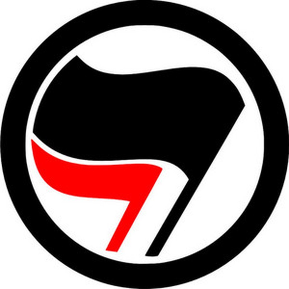 O símbolo do movimento antifascista  — Foto: Reprodução