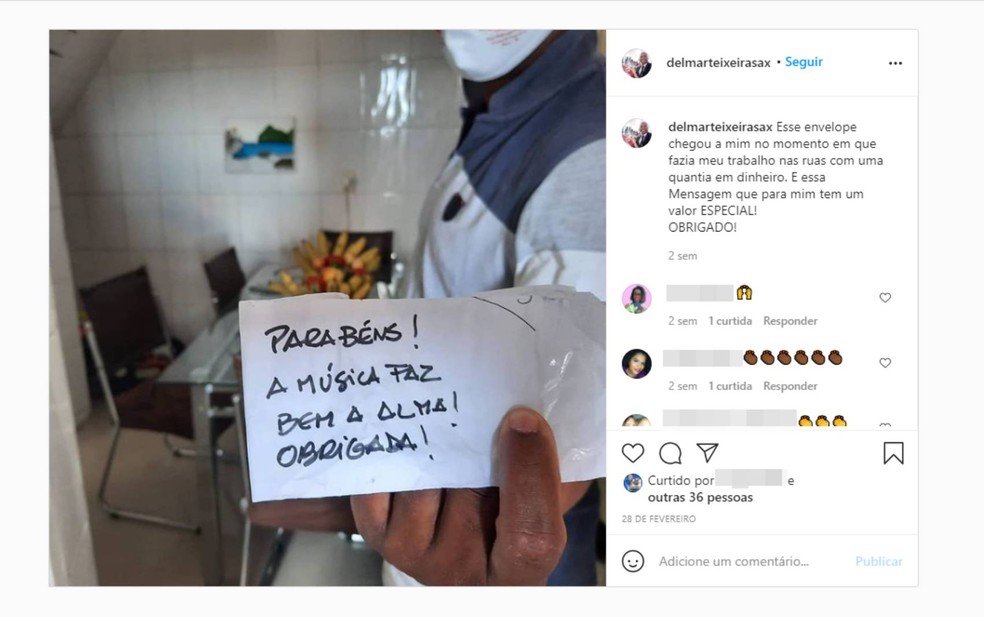 Saxofonista cria cabine musical para trabalhar durante pandemia da Covid-19 na BA — Foto: Reprodução/Redes sociais