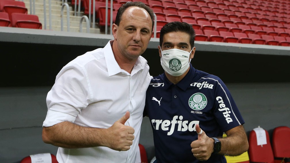 Abel x Ceni: técnicos de Palmeiras e São Paulo começaram quase juntos e somam mais de dez títulos