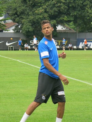 Geuvanio treino Santos (Foto: Fulvio Feola / Globoesporte.com)