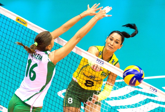 Jaqueline, Brasil X Bulgaria - Mundial de Vôlei (Foto: Divulgação / FIVB) Jaqueline, Brasil X Bulgaria - Mundial de Vôlei (Foto: Divulgação / FIVB)