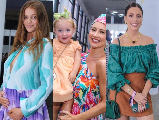 Cintia Dicker, Ana Paula Siebert e Fabiana Justus prestigiam evento de moda (Foto: Thiago Duran/BrazilNews )