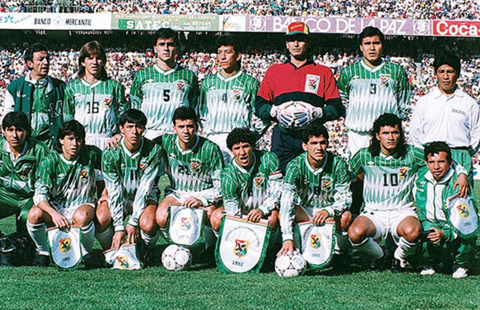 Seleção boliviana na Copa América de 1993 — Foto: Divulgação / Conmebol