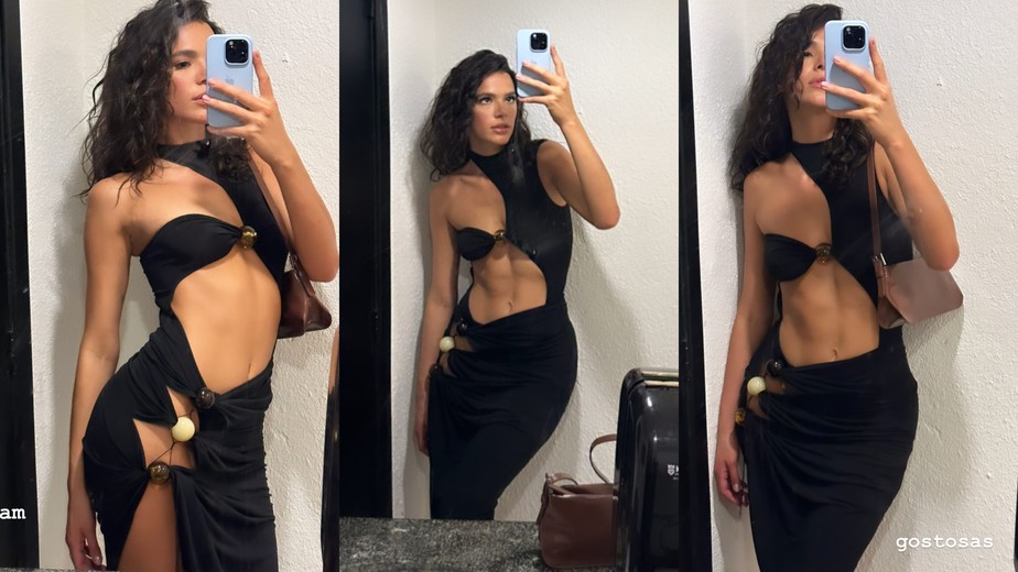 Bruna Marquezine usa look sensual e revelador de mais de R$ 9 mil para evento no Rio de Janeiro
