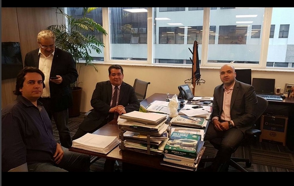 Reunião nesta segunda-feira na sede da CBF (Foto: Reprodução / Instagram)