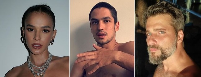Bruna Marquezine, Gabriel Leone e Bruno Gagliasso estarão em produções dos Estados Unidos, da Itália e da Espanha, respectivamente — Foto: Reprodução/Instagram
