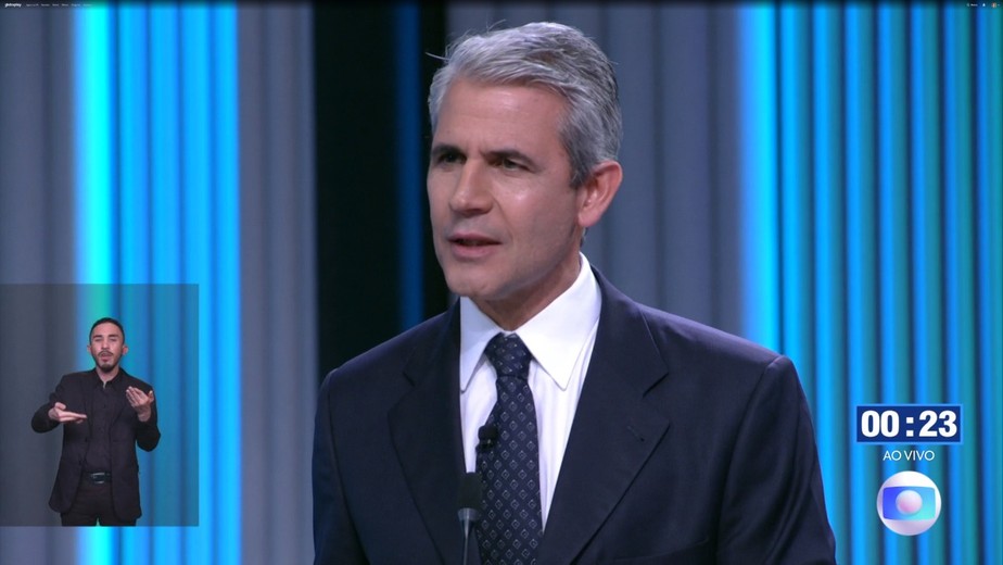 Felipe D'Ávila no debate da TV Globo