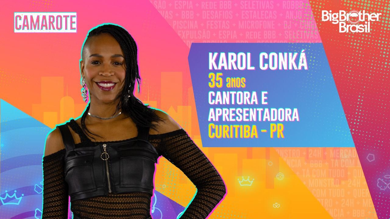 Karol Conká é confirmada no BBB 21 (Foto: Divulgação/TV Globo)
