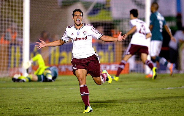 Jean gol Fluminense contra Goiás (Foto: Cristiano Borges/ Photocamera)