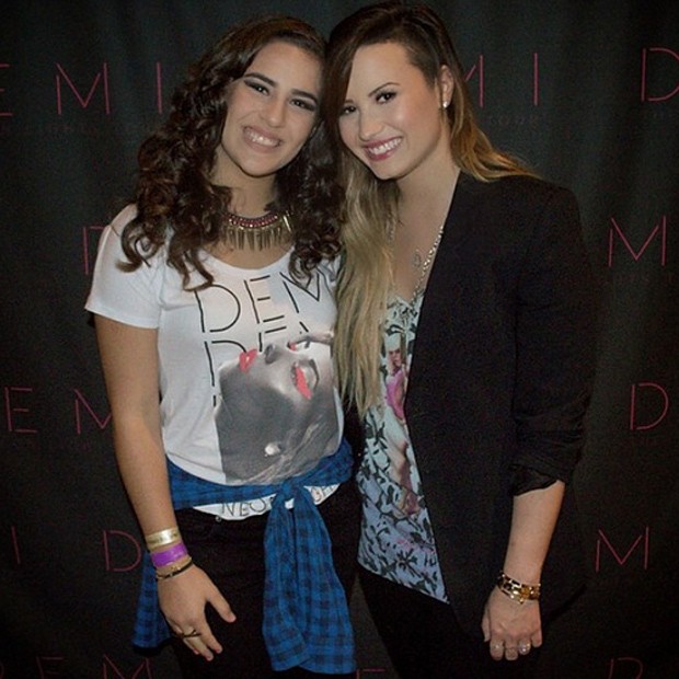 Lívian Aragão mostra foto de seu segundo encontro com Demi Lovato (Foto: Reprodução/Instagram)