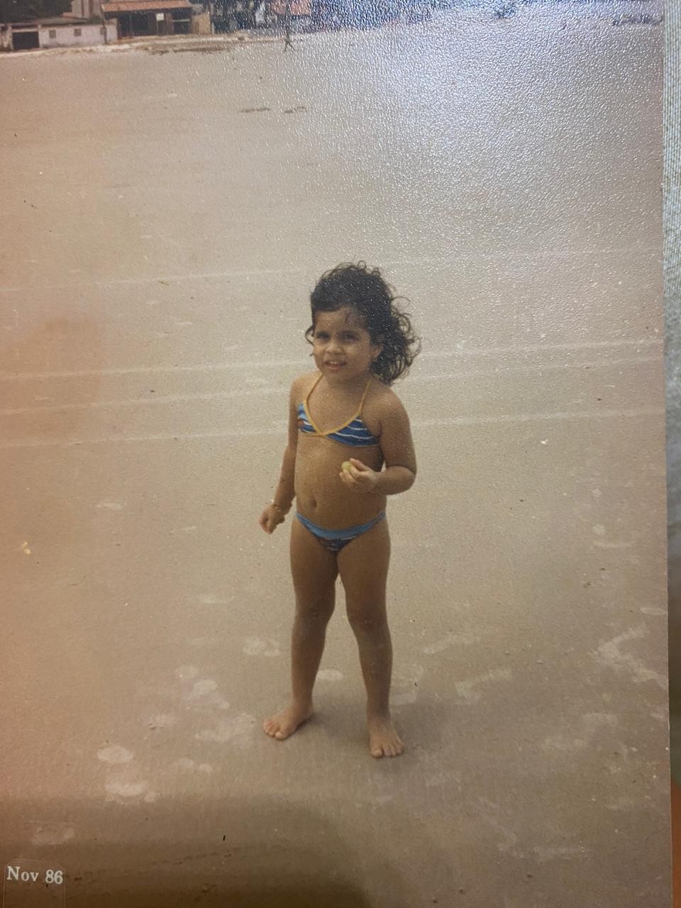 Raissa Machado ainda criança (Foto: Arquivo pessoal)